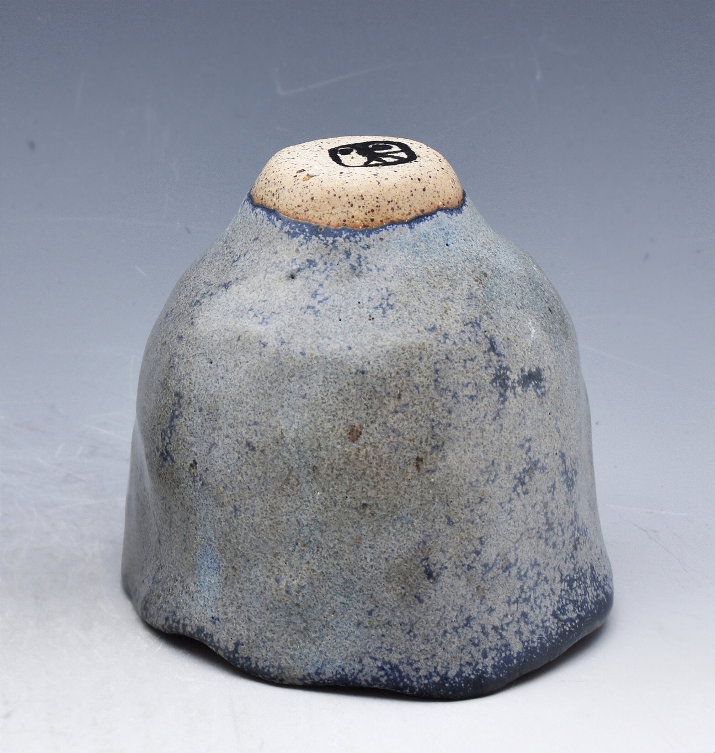 Blue Dust Stoneware Pinched Bowl II