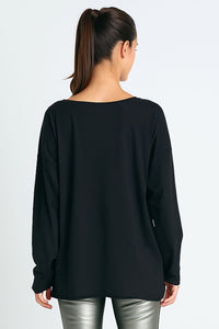 Raw Hem Boxy Tee