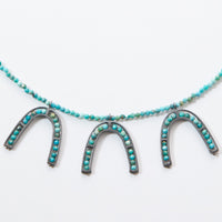 Carved Three Arch Segment Necklace