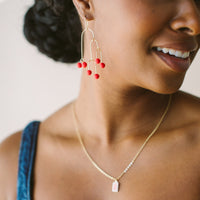 Unexpected Red Earrings