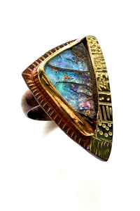 The Triangle Opal Ring