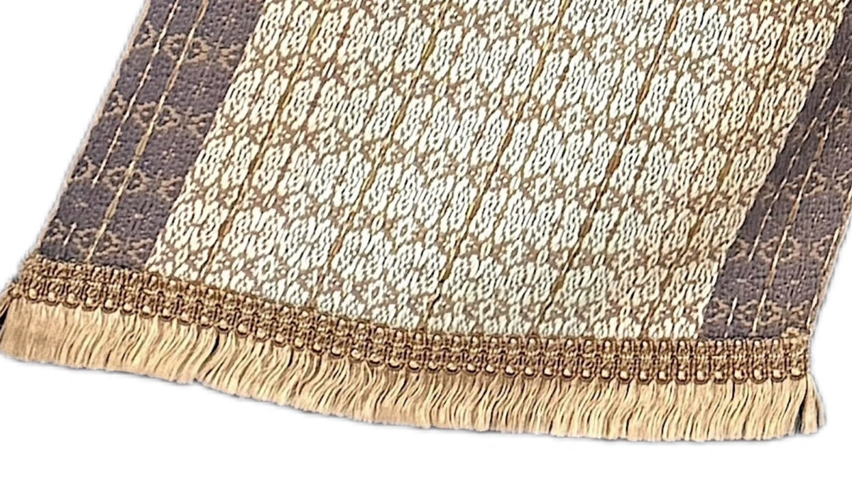 Reversible Handwoven Hazelnut Pub Table Runner