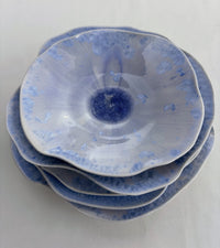 Carved Rim Crystalline Wall Bowls