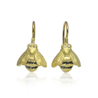 Gold Bee Earrings
