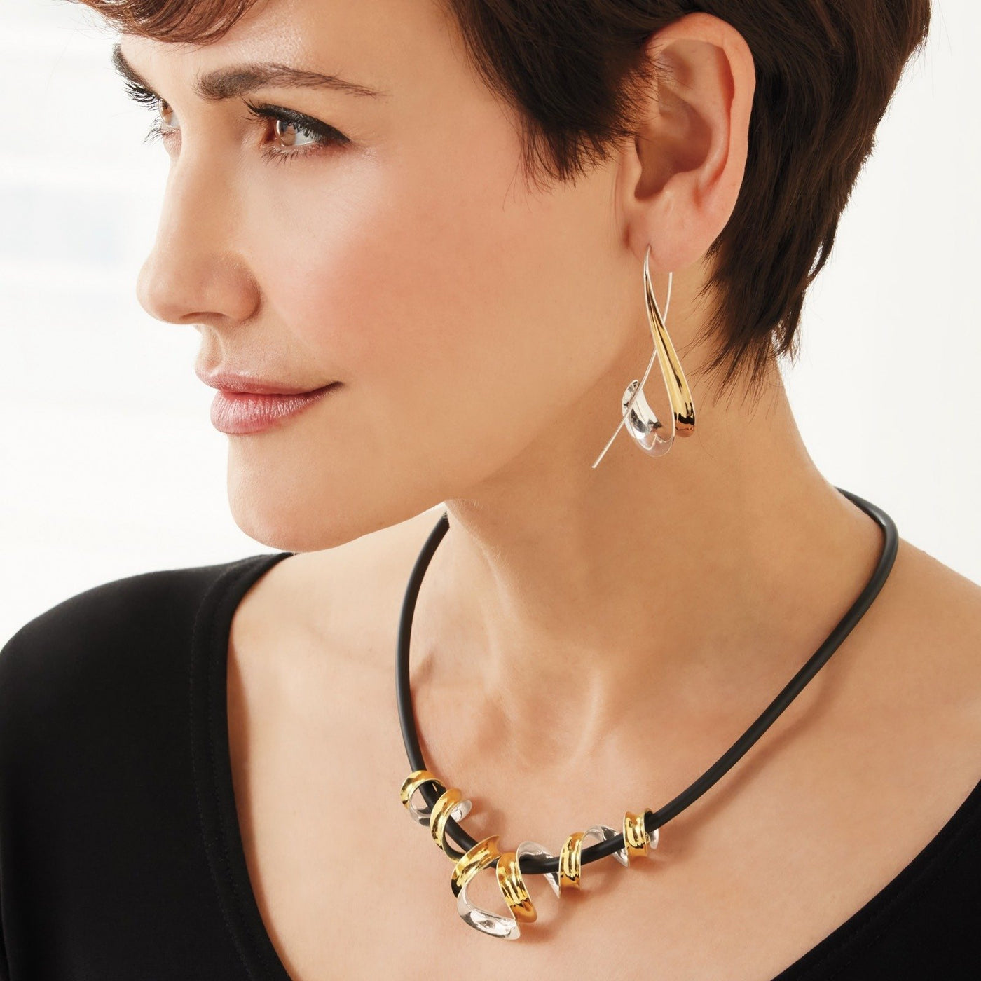 Mirrored Helix Necklace