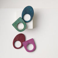 Colorful Shield Ring Set