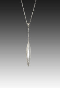 Convertible Long Silver Drop Necklace