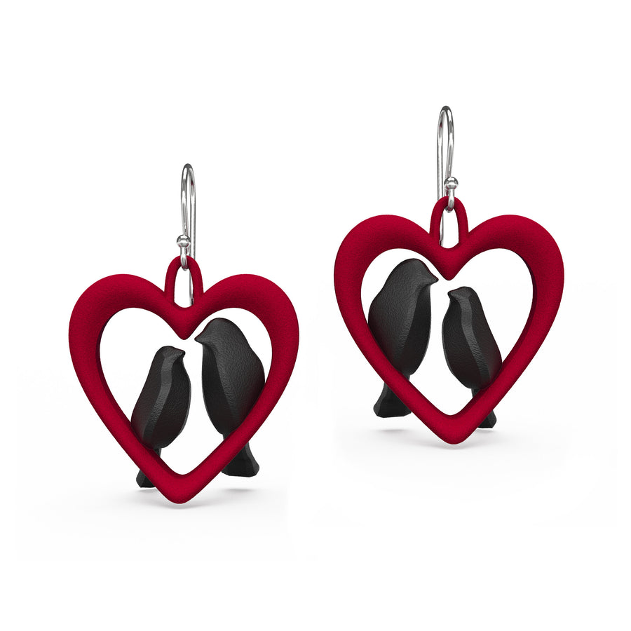 Birds in Love Earrings