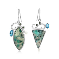 Confetti Chrysocolla Earrings