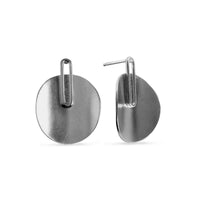 Oxidized Silver Wren Earrings