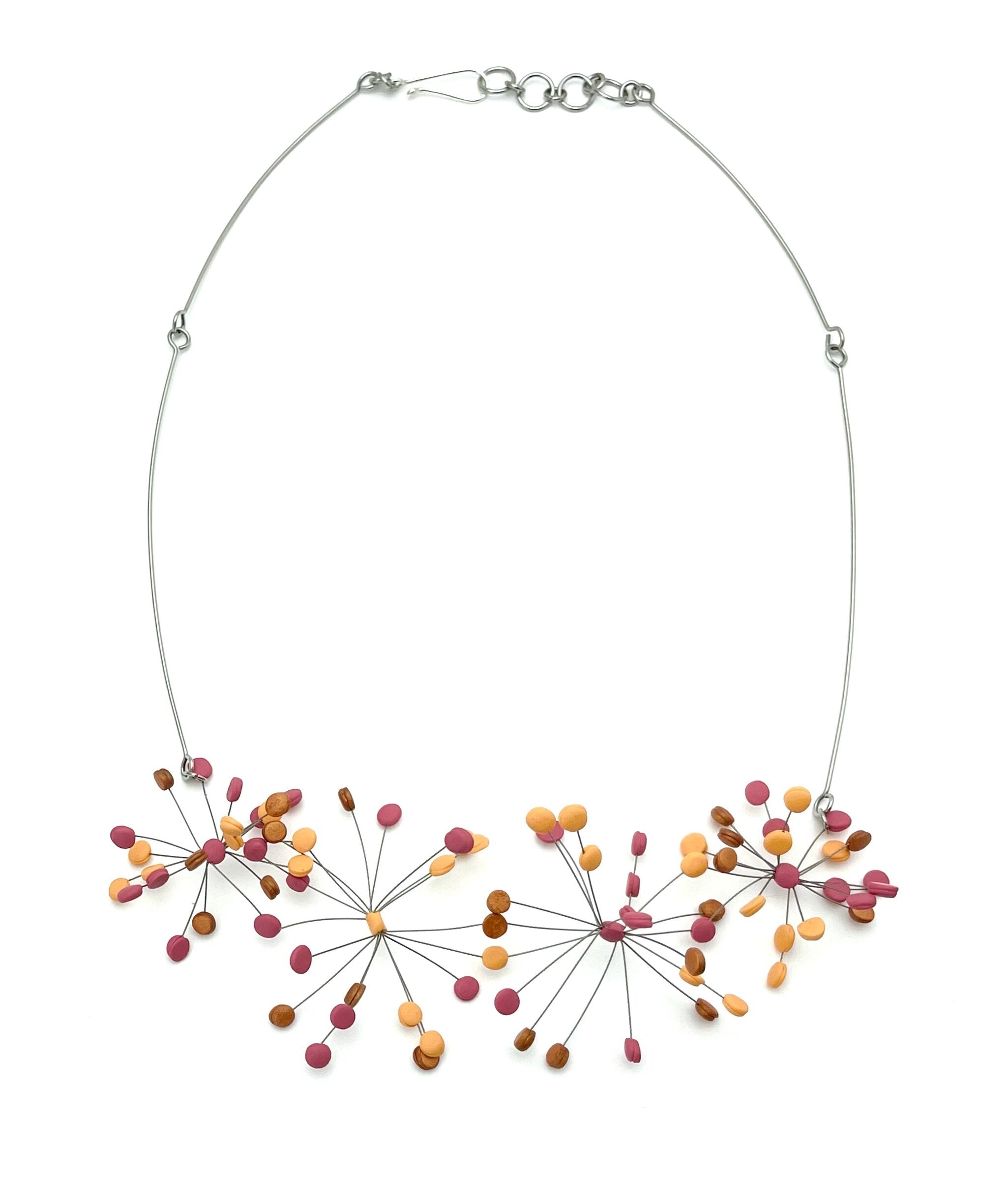 Horizontal Pom Pom Necklace