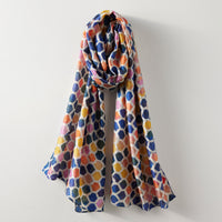Tile Print Silk Scarf