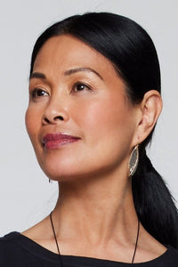 Two-Tone Leaves Earrings
