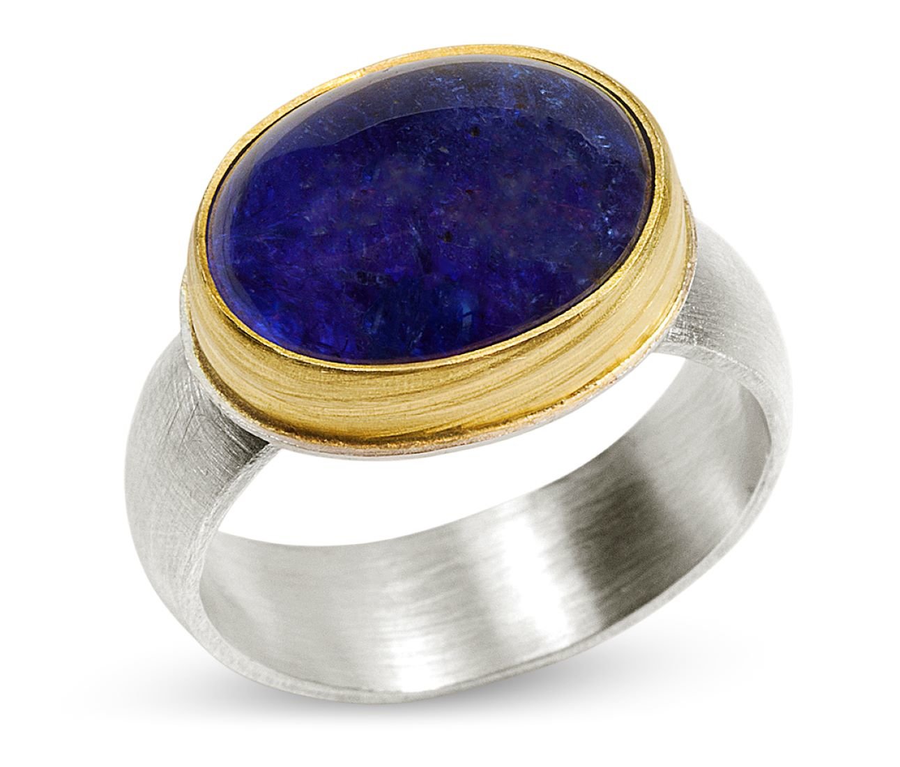Tanzanite Cabochon Ring