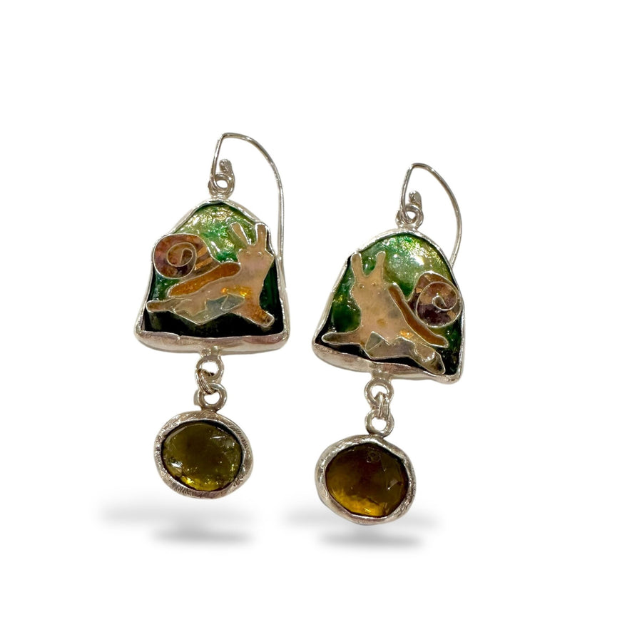 Garden Snail Earrings