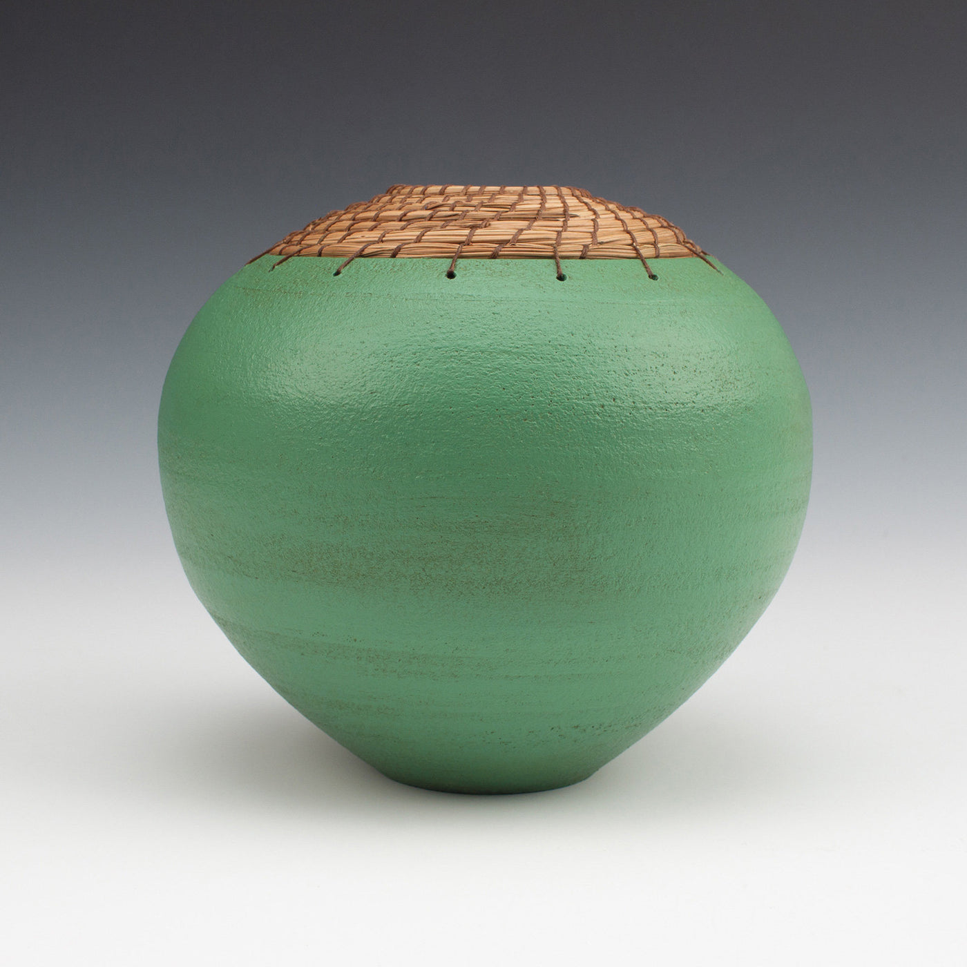 Tuscan Green Sphere Vessel