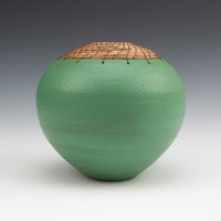 Tuscan Green Sphere Vessel