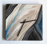 Square Wall Clock in Glacier