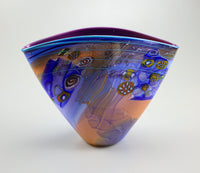 Color Field Vase in Purple Ocean