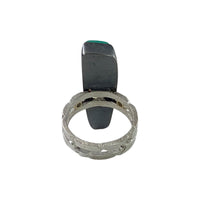 Chrysoprase Double Band Ring