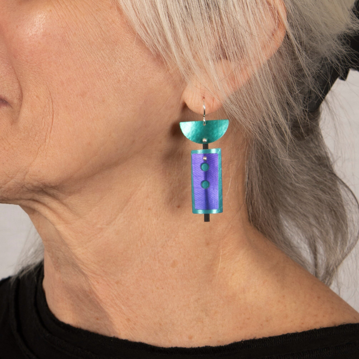 Turquoise, Purple & Green