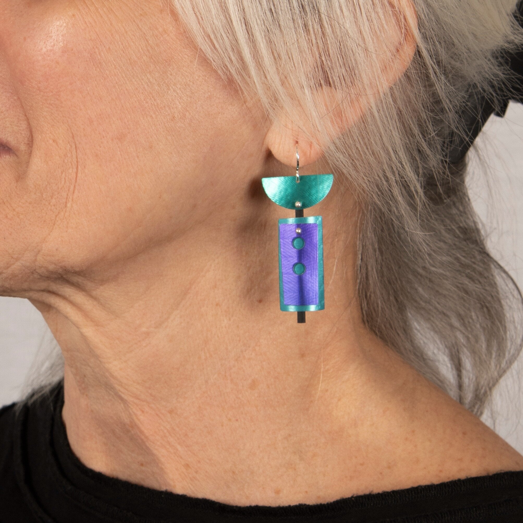 Turquoise, Purple & Green
