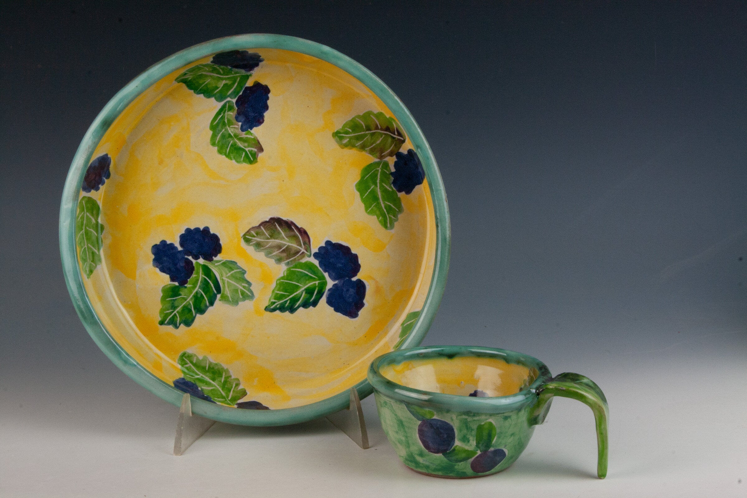 Small Blackberry Bee Dip Set