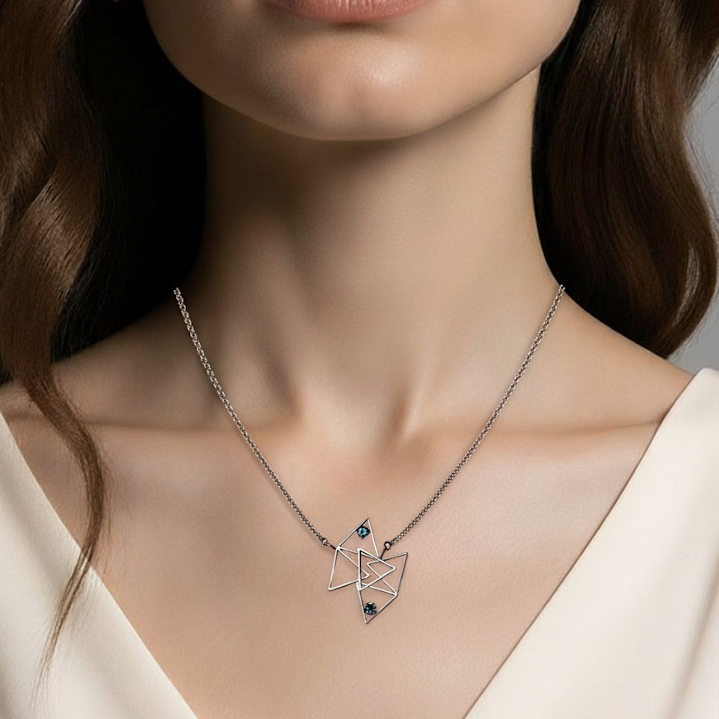 Geo Solo Necklace, Polished