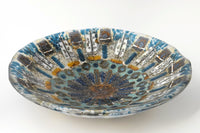 Blue Glass Mandala Bowl