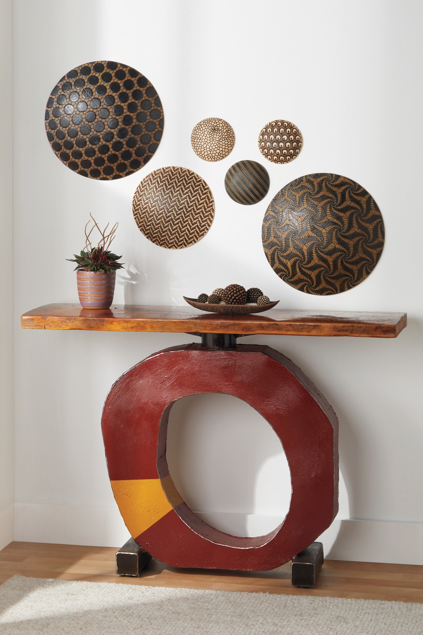 shown with Orbital Forms Variation by Kelly Jean Ohl