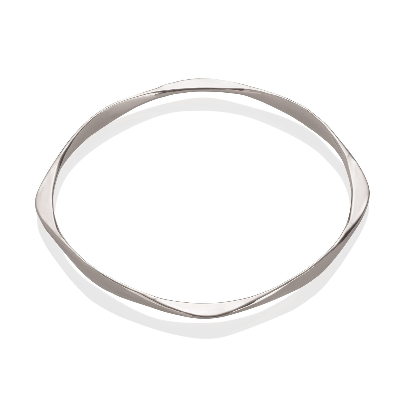 Four-Sided Hammered Bangle