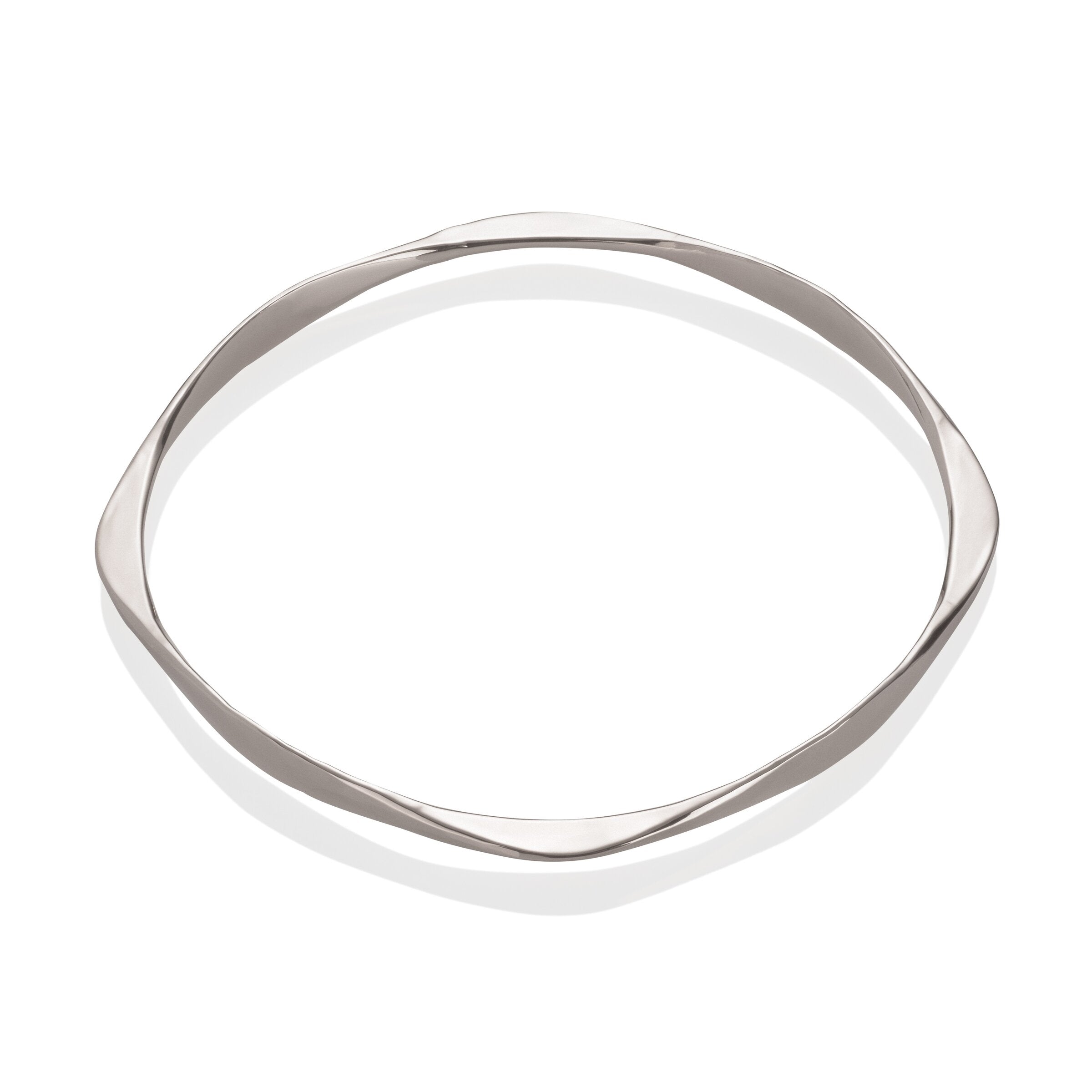 Four-Sided Hammered Bangle
