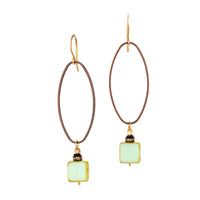 Mint Mosaic Drop Earrings