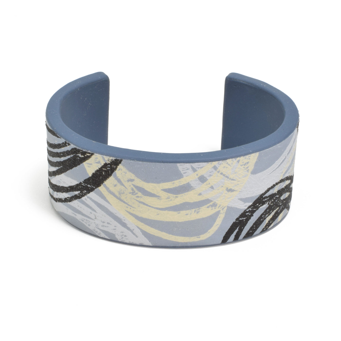Gray-Blue, Yellow & Black Nested Circles