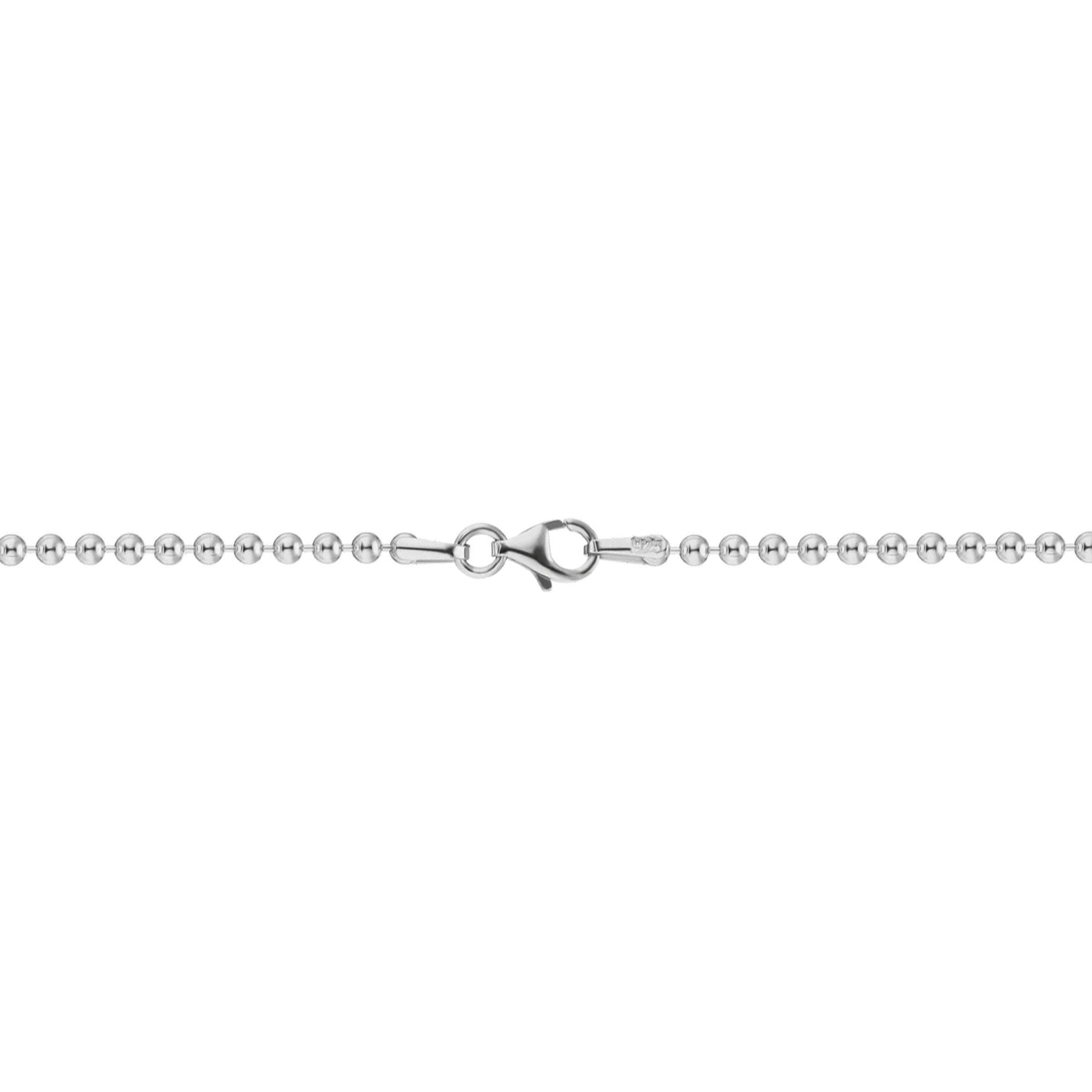Clasp with sterling silver bead chain