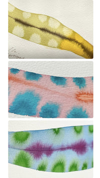 Feather Plant Leaf Triptych