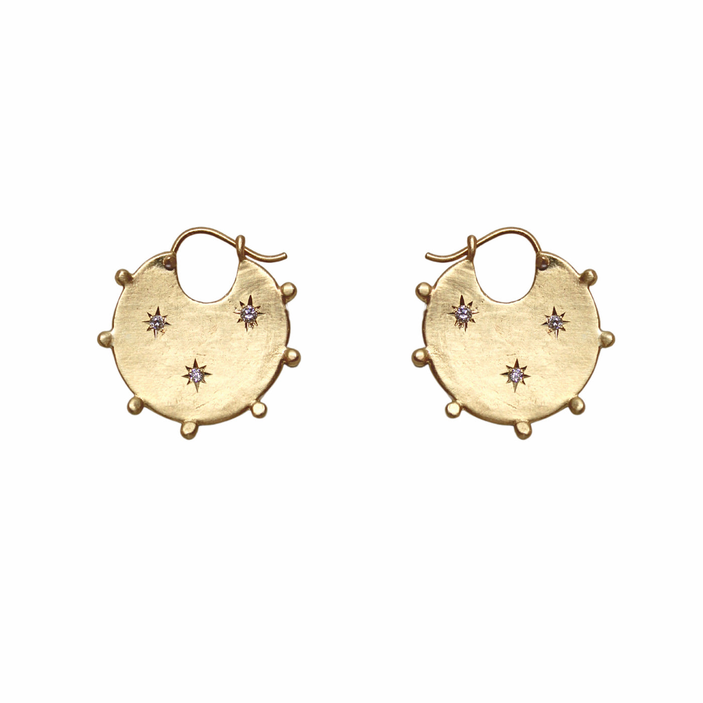 Sun Moon Star Hoop Earrings
