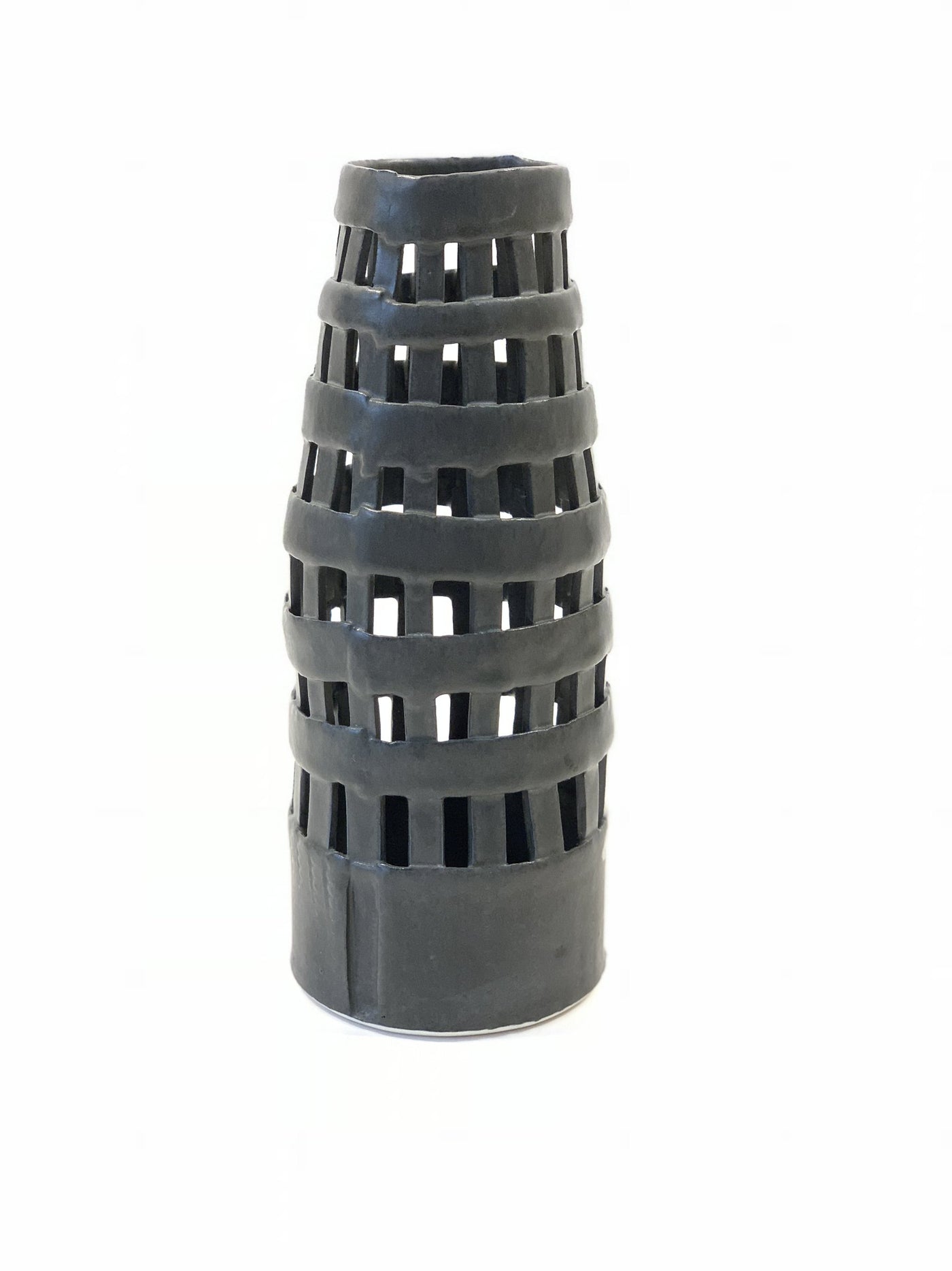 Lattice Vase in Black