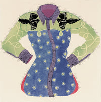 Midnight Cowgirl in Night Sky and Magpies
