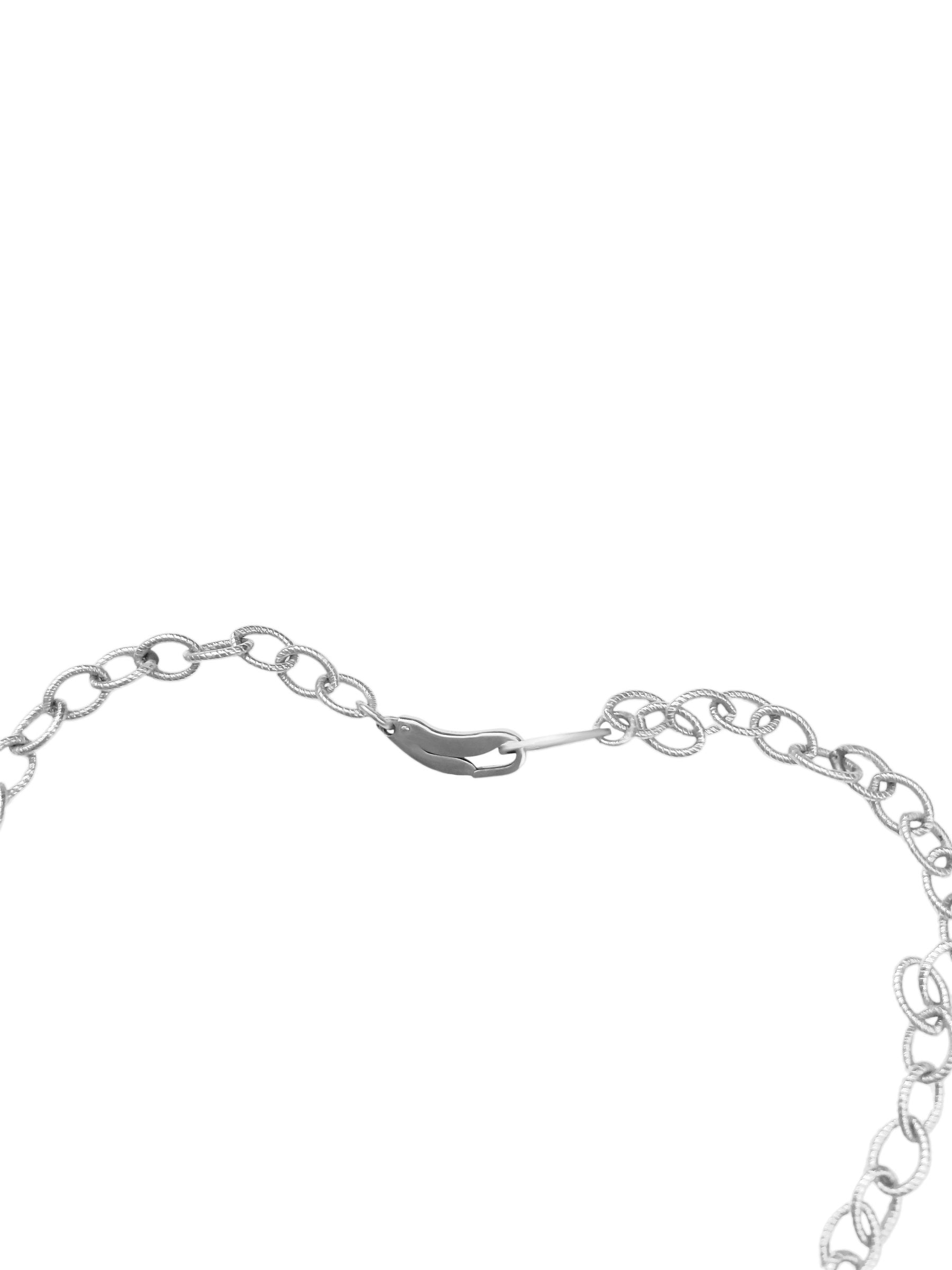 Silver Seaweed Necklace