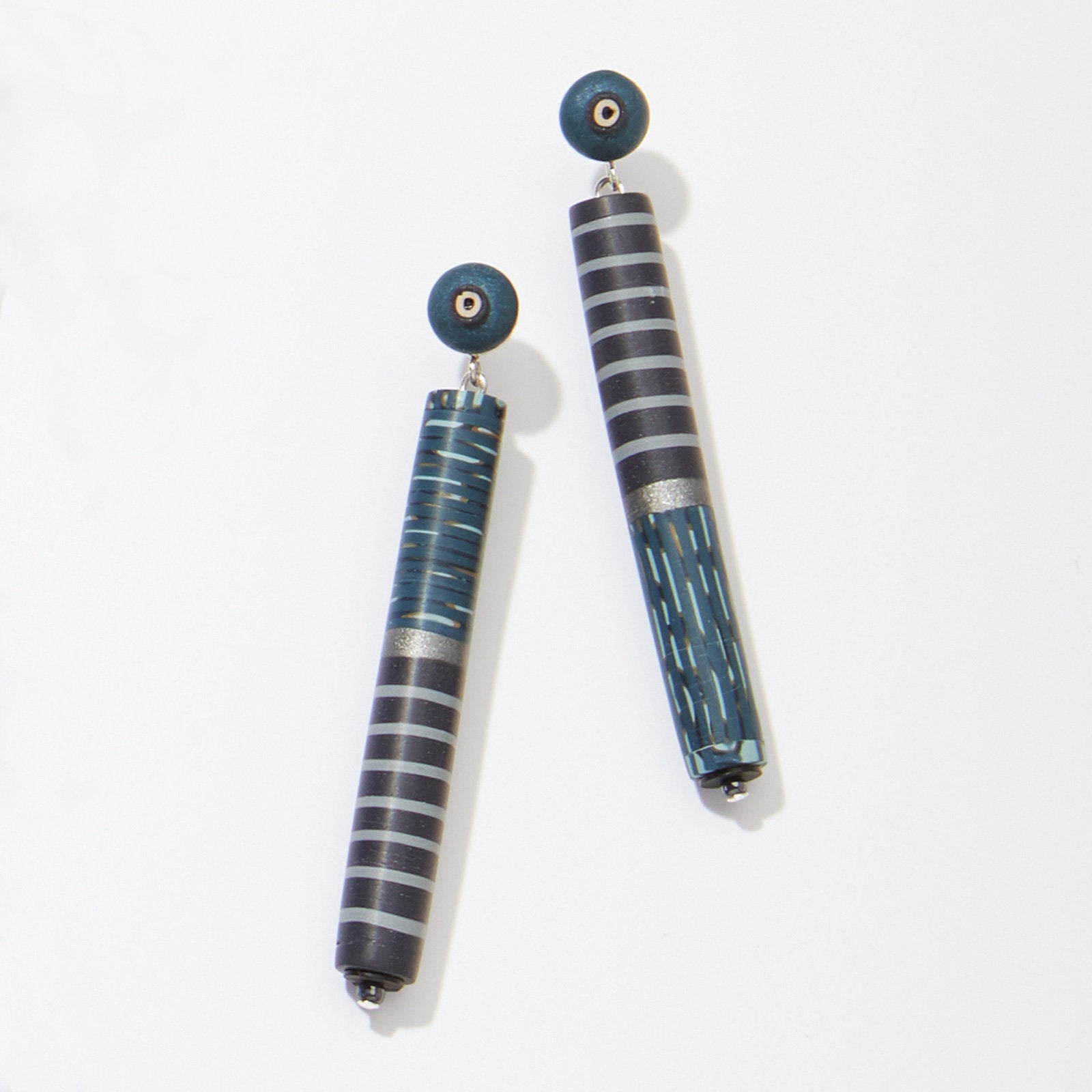 Blue Tube Dangles