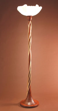 Bubinga Quad Tendril Torchiere