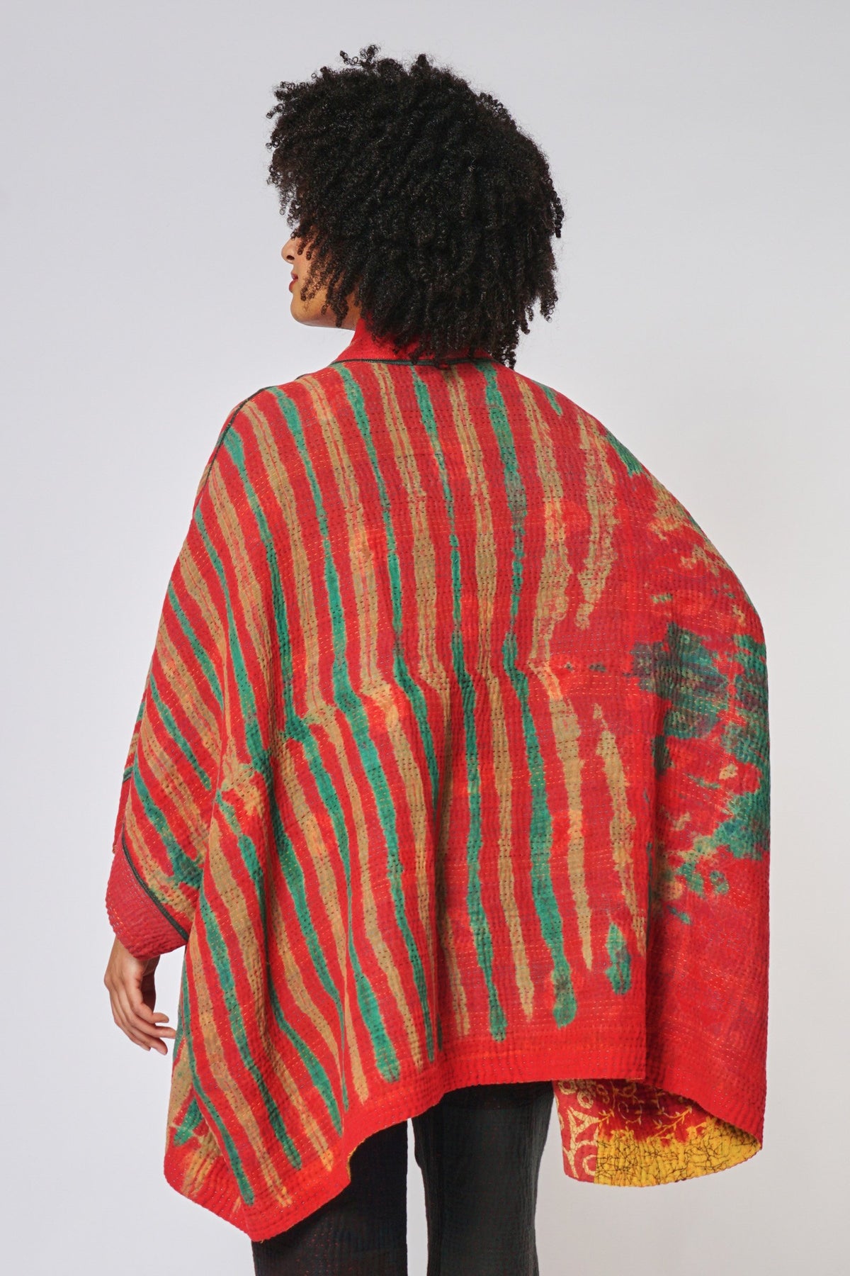 Double Collar Poncho #4