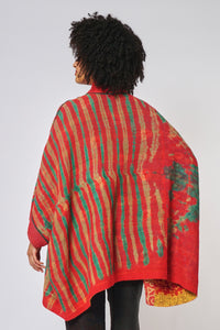 Double Collar Poncho #4