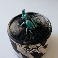 Emerald Whisper Magic Forest Porcelain Vessel