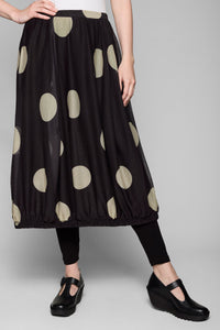 Black/Stone Dot Print