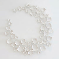Matte Porcelain Wall Flower Set