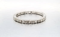 2mm white gold with diamonds