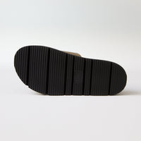 Overlap Leather Slide