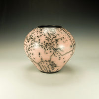 Round Rose Raku Pottery